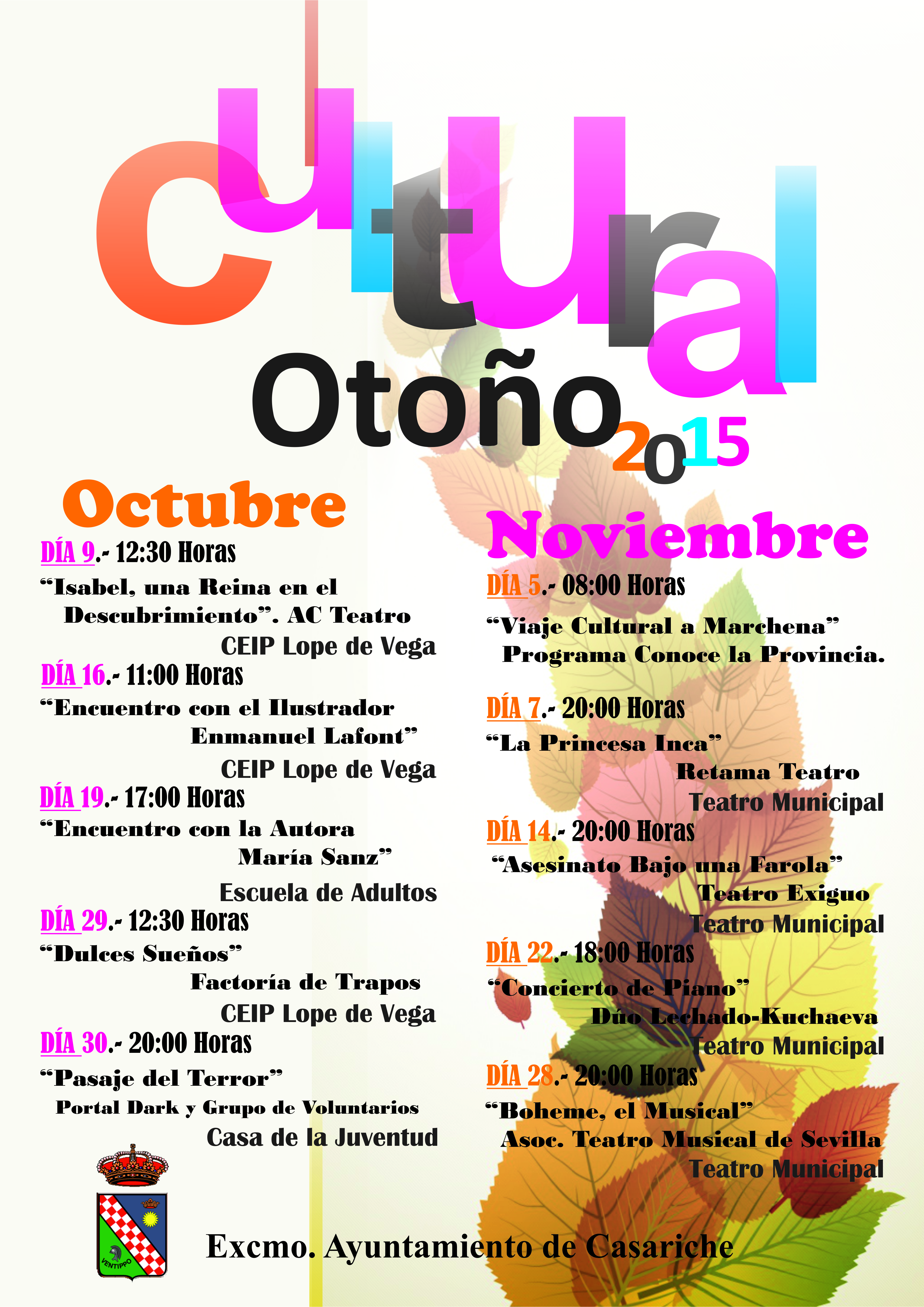 CARTEL OTOÑO CULTURAL 2015